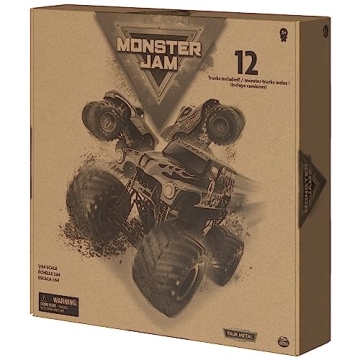 Monster Jam, Official 12-Pack of 1:64 Scale Die-Cast Monster Trucks for Boys and Girls, Kids Toys for Ages 4-6+, Amazon Exclusive