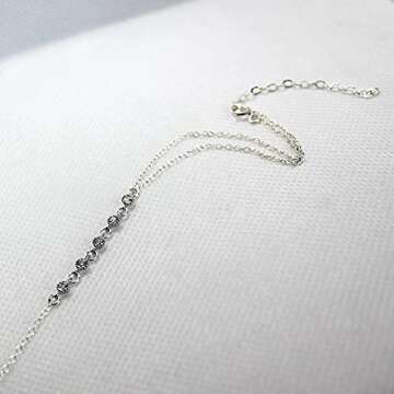 Elegant CZ Diamond Silver Hand Chain Jewelry for Women