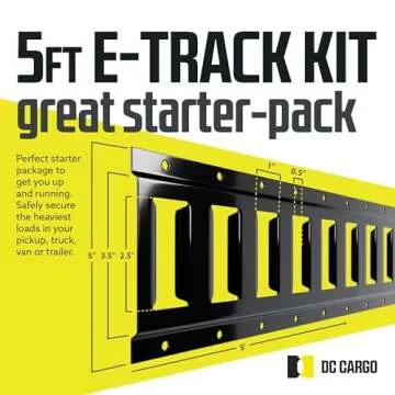 E Track Tie-Down Rail Kit with Heavy Duty Components