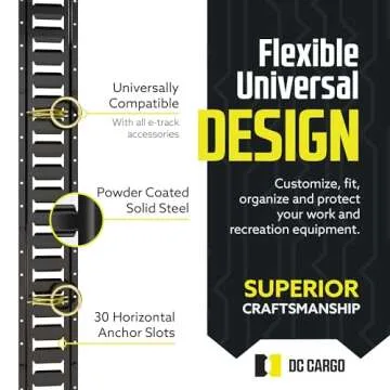 E Track Tie-Down Rail Kit with Heavy Duty Components