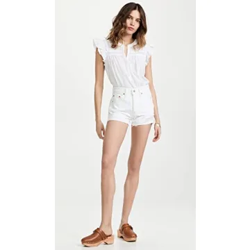 Levi's Women's Premium 501 Original Shorts in White - Size 25