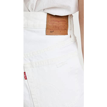 Levi's Women's Premium 501 Original Shorts in White - Size 25