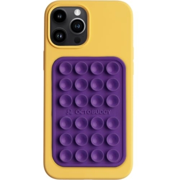 OCTOBUDDY - Silicone Suction Phone Case Adhesive Mount - Hands-Free, Strong Grip Holder for Selfies ...