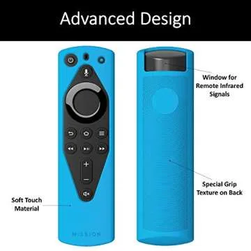 Mission Remote Case for Fire TV Alexa Remote - Bahama Blue