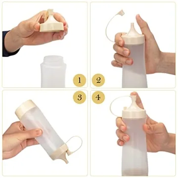 Versatile Qiuhome 12oz Squeeze Bottle for Condiments
