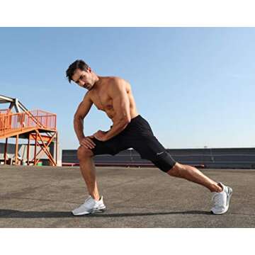 Pudolla Men’s 2 in 1 Running Shorts 7" Quick Dry Gym Athletic Workout Shorts for Men with Phone Pockets(Black XX-Large)