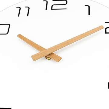 Lumuasky Modern 12 Inch Silent Wall Clock Ideal for Home