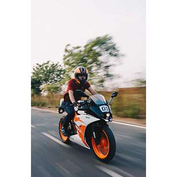 Fingerless Driving Gloves PU Faux Leather Outdoor Sport Half Finger Glove for Men Women Teens (Fingerless, L)