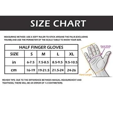 Fingerless Driving Gloves PU Faux Leather Outdoor Sport Half Finger Glove for Men Women Teens (Fingerless, L)