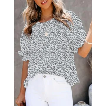 Stylish Dokotoo Floral Print Blouse for Women