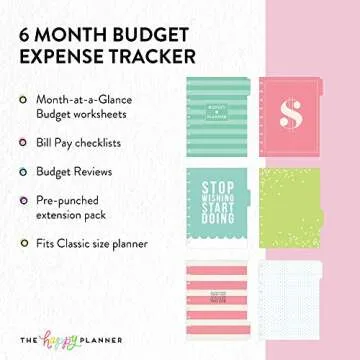Budget Extension Pack - Happy Planner Expense Tracker