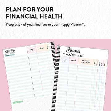 me & my BIG ideas 2019 Budget Extension Pack - The Happy Planner Scrapbooking Supplies - 6 Month Expense Tracker - Bill Pay Checklists & Budget Sheets - Stickers & Dividers for Budgeting - Classic Size