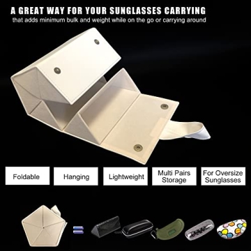 Longjet Sunglasses Organizer Holder for Travel and Storage