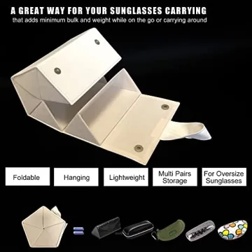 Longjet Sunglasses Organizer Holder for Travel and Storage