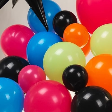 80s Music Theme Balloon Garland for Parties and Events