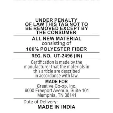 Creative Co-Op Mélange Cotton Blend Bouclé Pillow, 20" L x 20" W x 2" H, Multicolor