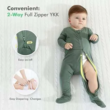 HAPIU Bamboo Baby Footed Pajamas for Boys & Girls