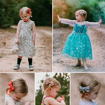 Charming 16-Piece Baby Girl Hair Bow Clips Set for Every Occasion