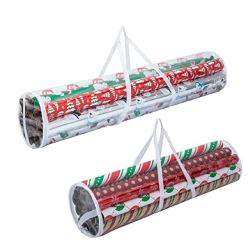 Joiedomi Wrapping Paper Storage Bags - 2 Pack Organizer