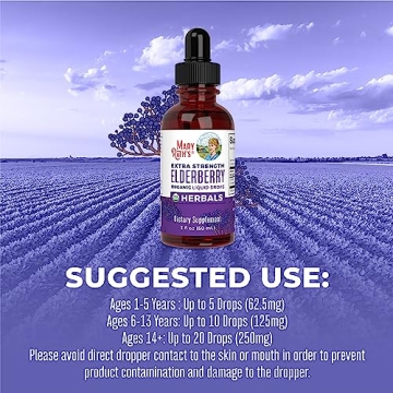USDA Organic Elderberry Syrup Sugar-Free Immune Support