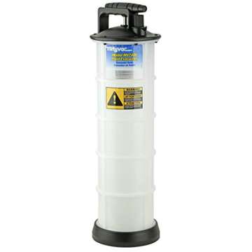 Mityvac MV7400 1.9 Gallon Automotive Fluid Evacuator Extractor Pump, Manual Operation, Chemical-Resi...