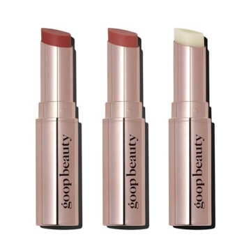 goop Beauty Lip Balm Trio | Moisturizing & Hydrating Lip Balm for Chapped & Dry Lips | Clear, Transl...