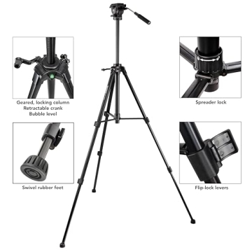 Magnus VT-300 Video Tripod with Fluid Head for Creators