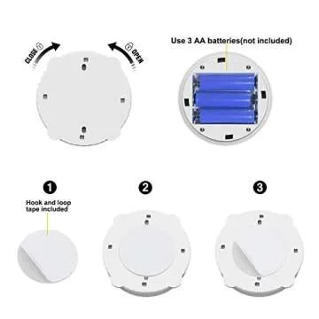 Wireless Spotlight, 2 Pack Battery Operated Accent Lights Art Picture Wall Light with Rotatable Light Head, Dimmable, Stick on Anywhere, 4000K Warm White (Silver)