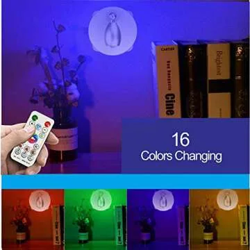 Wireless Spotlight, 2 Pack Battery Operated Accent Lights Art Picture Wall Light with Rotatable Light Head, Dimmable, Stick on Anywhere, 4000K Warm White (Silver)