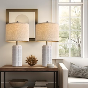 PoKat 23" Farmhouse Table Lamp Set of 2
