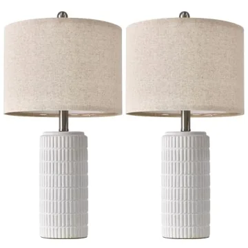 PoKat 23" Farmhouse Table Lamp Set of 2