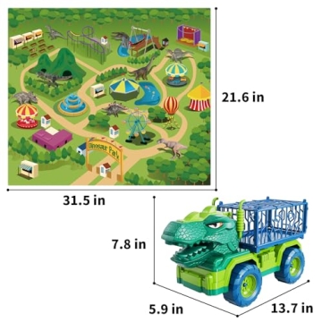 Exciting TEMI Dinosaur Truck Toy for Kids 3-5 Years
