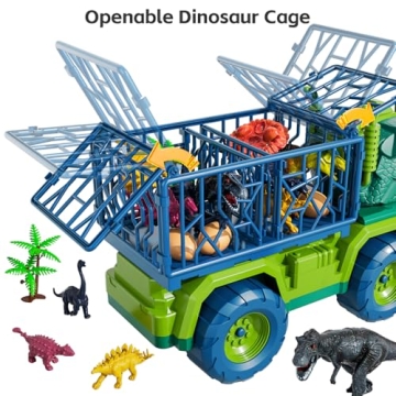 Exciting TEMI Dinosaur Truck Toy for Kids 3-5 Years