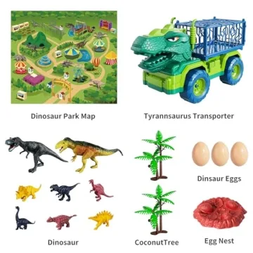 Exciting TEMI Dinosaur Truck Toy for Kids 3-5 Years
