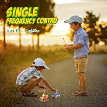 Yeaye Toddler Remote Control Car, 2 Pack RC Cars for Toddlers 18 Months, Toddler Toys for Kids Age 2 3 4 5 Years Old, Birthday Gift for Boys Girls Age 2-4 Years Old(Blue Red)