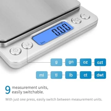 Toprime Digital Gram Scale 500g Precision Pocket Scale
