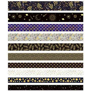 DAPUTOU 10 Rolls Washi Tape Set for Crafting and More