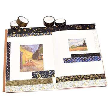 DAPUTOU 10 Rolls Washi Tape Set for Crafting and More