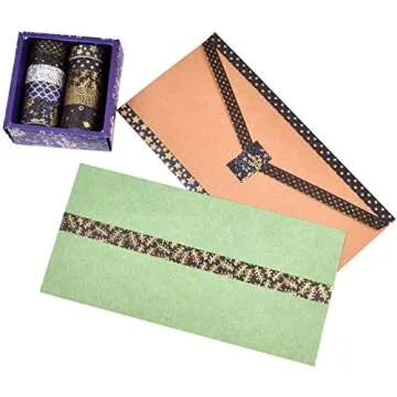 DAPUTOU 10 Rolls Washi Tape Set for Crafting and More