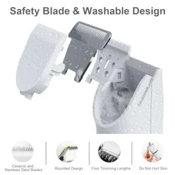 KIKETECH Dog Clippers for Grooming - Cordless Pet Nail Grinder for Small Dog Cat Rabbit Grooming Supplies, Low Noise Dog Clippers for Trimming Hair on Paws, Eyes, Ears, Face, Rump, PinkRose