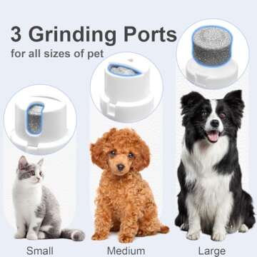 KIKETECH Dog Clippers for Grooming - Cordless Pet Nail Grinder for Small Dog Cat Rabbit Grooming Supplies, Low Noise Dog Clippers for Trimming Hair on Paws, Eyes, Ears, Face, Rump, PinkRose