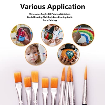 120 Mini Paint Pots with Brushes for Easy Crafting