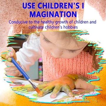 120 Mini Paint Pots with Brushes for Easy Crafting