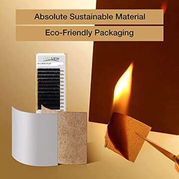 LASHVIEW Easy Fan Volume Clucter Lashes,Volume Lash Extensions, Silk Individual Semi-permanent Handm...