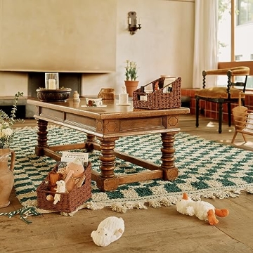 GRANNY SAYS Wicker Storage Baskets Waterproof with Handles