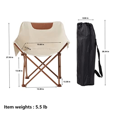 TOSAMC Portable Lightweight Camping Chair For Outdoor Use