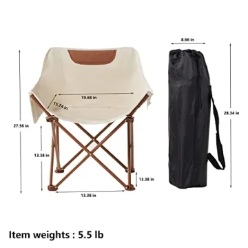 TOSAMC Portable Lightweight Camping Chair For Outdoor Use