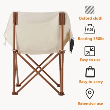 TOSAMC Portable Lightweight Camping Chair For Outdoor Use
