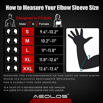 AEOLOS 5mm Neoprene Elbow Sleeves for Weightlifting