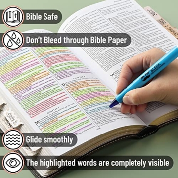 Mr. Pen No Bleed Gel Highlighters for Bible Study
